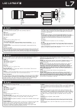 Preview for 1 page of Led Lenser L7 Manual