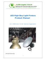 Preview for 1 page of LED Light LED High Bay Light Fixture Product Manual