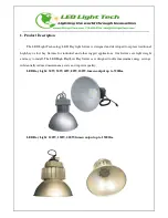 Preview for 3 page of LED Light LED High Bay Light Fixture Product Manual