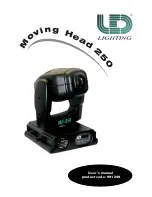 Предварительный просмотр 1 страницы LED Lighting Moving Head MH-250 User Manual