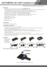 Preview for 1 page of LED Lighting XSY-AL Series Installation Instruction