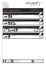 LED Linear ULTIMA-S Installation Instructions Manual preview