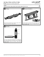 Предварительный просмотр 2 страницы LED Linear VarioContour 1500 Aluminum Profile Installation Instructions