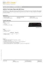 LED Linear VarioControl LINEARdrive 180D Quick Start Manual preview