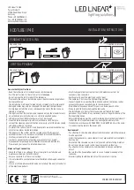 LED Linear Xootube IP40 Installation Instructions предпросмотр