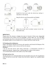 Предварительный просмотр 6 страницы LED Lovers LL-SPMS01-B User Manual