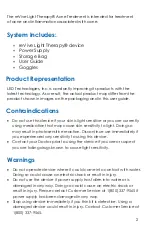 Предварительный просмотр 2 страницы LED Technologies, Inc. DPL Nuve User Manual