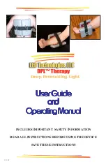 Предварительный просмотр 1 страницы LED Technologies DPL Therapy User Manual