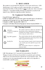 Предварительный просмотр 13 страницы LED Technologies DPL Therapy User Manual