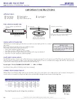 Preview for 2 page of LED World FA30M50-5M-12V-RGB Important Instructions