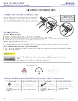 Preview for 4 page of LED World FA30M50-5M-12V-RGB Important Instructions