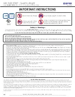 LED World FA36M57-2M-12V-X Important Instructions preview