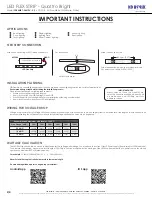 Preview for 2 page of LED World FA36M57-2M-12V-X Important Instructions