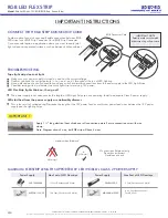 Preview for 4 page of LED World FA60M50-4M-12V-RGB Important Instructions