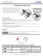 Предварительный просмотр 4 страницы LED World FA60M50-5M-24V-RGB Important Instructions