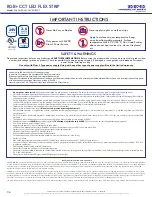 Предварительный просмотр 1 страницы LED World FA60M50-5M-24V-RGBCCT Important Instructions