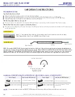 Предварительный просмотр 4 страницы LED World FA60M50-5M-24V-RGBCCT Important Instructions