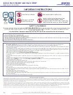 LED World FA60M51-10M-24V-RGBW Important Instructions preview