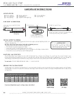 Предварительный просмотр 2 страницы LED World FB60M50-M-24V-RGB Series Important Instructions