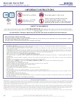 LED World FC30M50-5M-12V-RGB Important Instructions preview