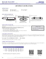 Preview for 2 page of LED World FC30M50-5M-12V-RGB Important Instructions