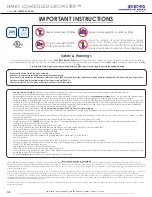 Preview for 1 page of LED World GROW STRIP HH-S2835P-60-24-5M Important Instructions