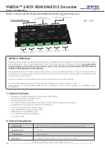 Предварительный просмотр 1 страницы LED World HUEDA SR-2108B-24M-3 Installation Instructions Manual