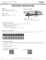 Предварительный просмотр 2 страницы LED World KIT-RGB-12T2 Important Instructions