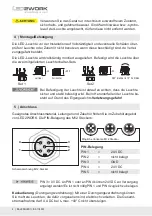 Preview for 4 page of LED2WORK 111010-01 User Instructions