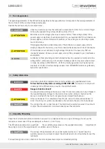 Preview for 9 page of LED2WORK 120810-11 Operating Instructions Manual