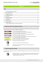 Preview for 3 page of LED2WORK 121012-01 Operating Instructions Manual