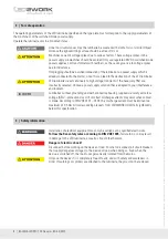 Preview for 8 page of LED2WORK 121012-01 Operating Instructions Manual