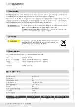 Preview for 6 page of LED2WORK 121012-02 Operating Instructions Manual