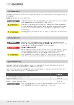 Preview for 8 page of LED2WORK 121012-11 Operating Instructions Manual