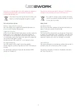 Preview for 2 page of LED2WORK SYSTEMLED Series User Instructions