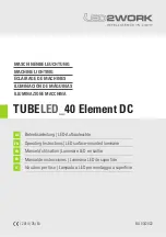 LED2WORK TUBELED 40 Element DC Operating Instructions Manual предпросмотр