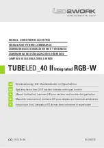 LED2WORK TUBELED 40 II Integrated RGB-W Operating Instructions Manual предпросмотр