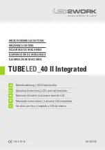 Предварительный просмотр 1 страницы LED2WORK TUBELED 40 II Series Operating Instructions Manual