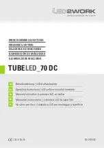 Предварительный просмотр 1 страницы LED2WORK TUBELED 70 DC Operating Instructions Manual