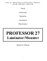 Ledco Professor 27 Operation Manual preview