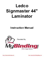 Preview for 1 page of Ledco Signmaster Instruction Manual