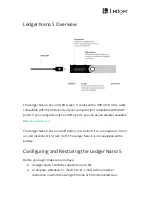 Preview for 2 page of Ledger Nano S Quick Start Manual