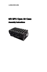 Ledgerware 6 GPU Open Air Case Assembly Instructions Manual предпросмотр