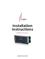 Предварительный просмотр 1 страницы Ledi RGB DMX DECODER Installation Instructions Manual