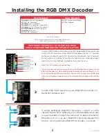 Предварительный просмотр 3 страницы Ledi RGB DMX DECODER Installation Instructions Manual