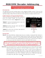 Предварительный просмотр 6 страницы Ledi RGB DMX DECODER Installation Instructions Manual