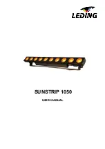 Предварительный просмотр 1 страницы Leding SUNSTRIP 1050 User Manual