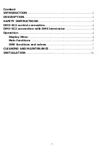 Preview for 2 page of Leding SUNSTRIP 1050 User Manual