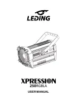 Предварительный просмотр 1 страницы Leding XPRESSION 250RGBLA User Manual