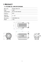 Предварительный просмотр 2 страницы Leding XPRESSION 250RGBLA User Manual